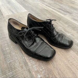 SESTO MEUCCI black alligator oxfords